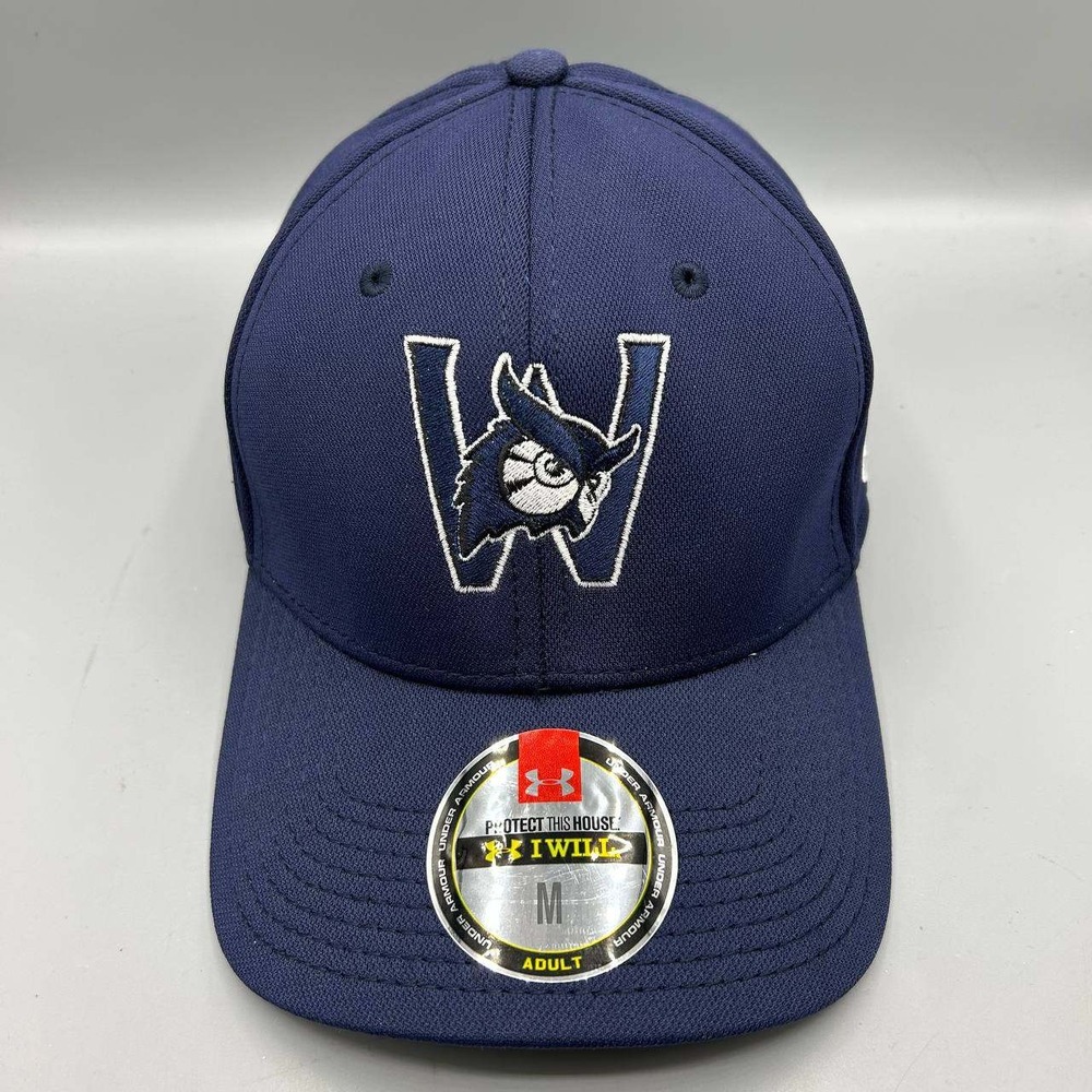 Westfield State Owls Hat Men Medium Embroidered Under Armour Fitted Cap New M
